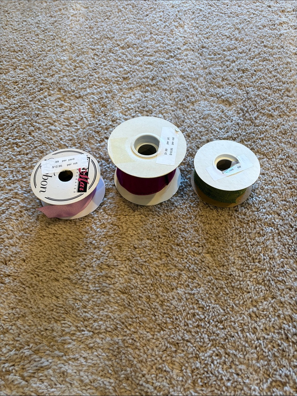 Bundle of Ribbon Spools